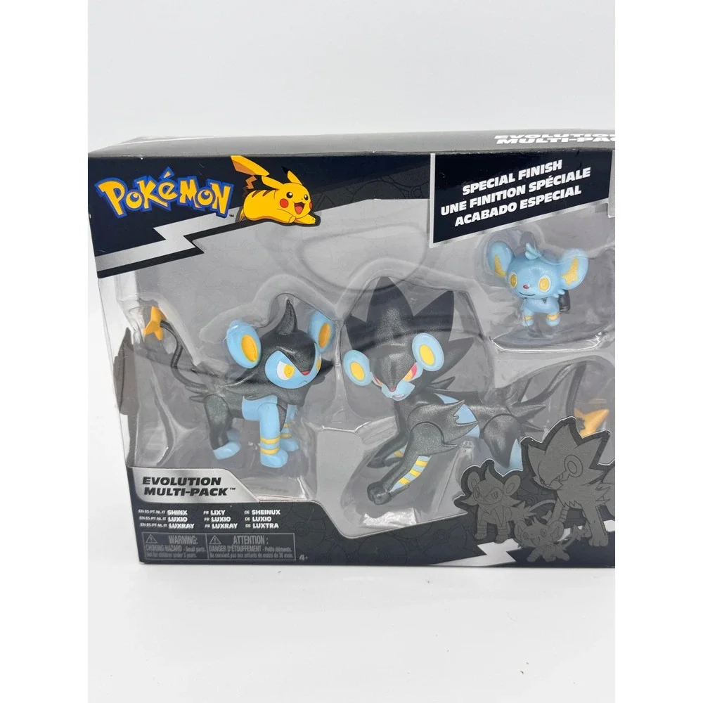 Pokemon Evolution Multi-Pack Shinx Luxio Luxray Special Finish Figures Jazwares